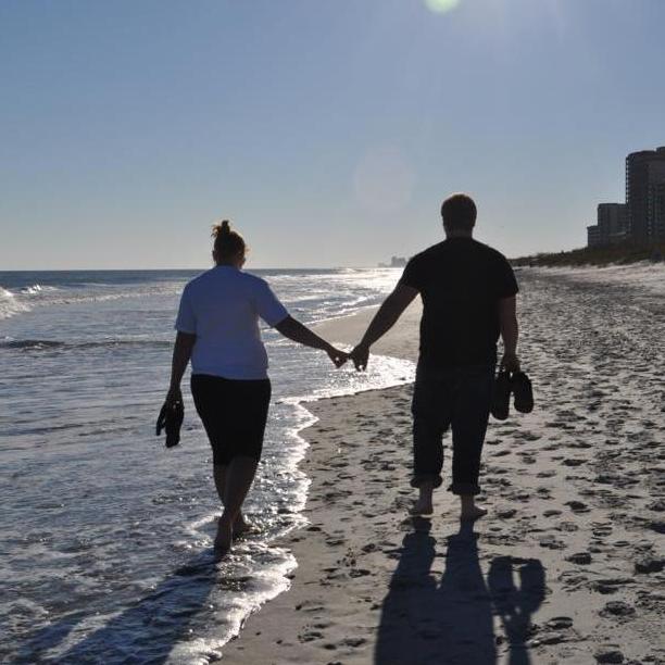 At the beach with my family in 2012.