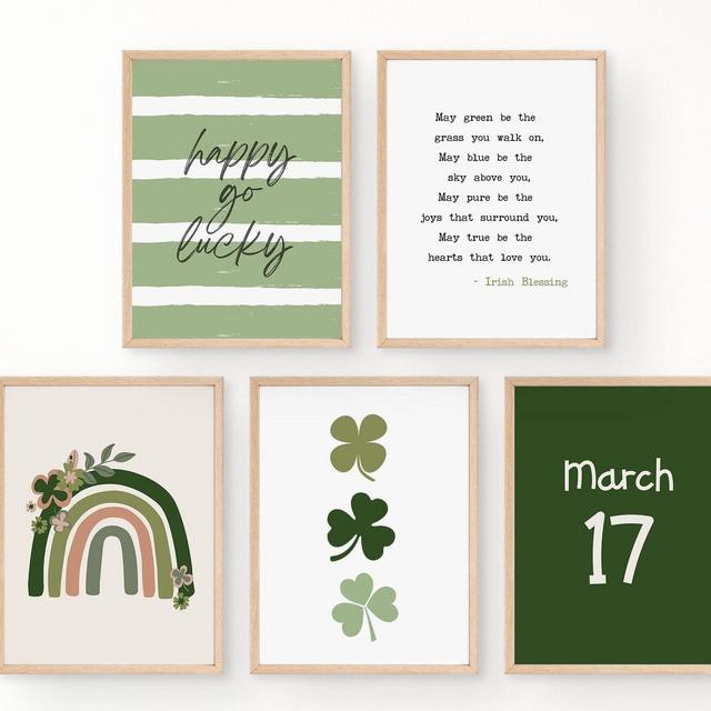 St Patricks Day Wall Art | St Patrick's Day Printables | St. Patrick's Day Decor Green Home Decor | Instant Download | JM Holiday Printables