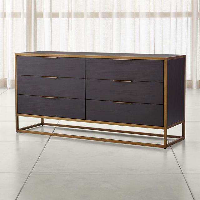 Oxford Black 6-Drawer Dresser
