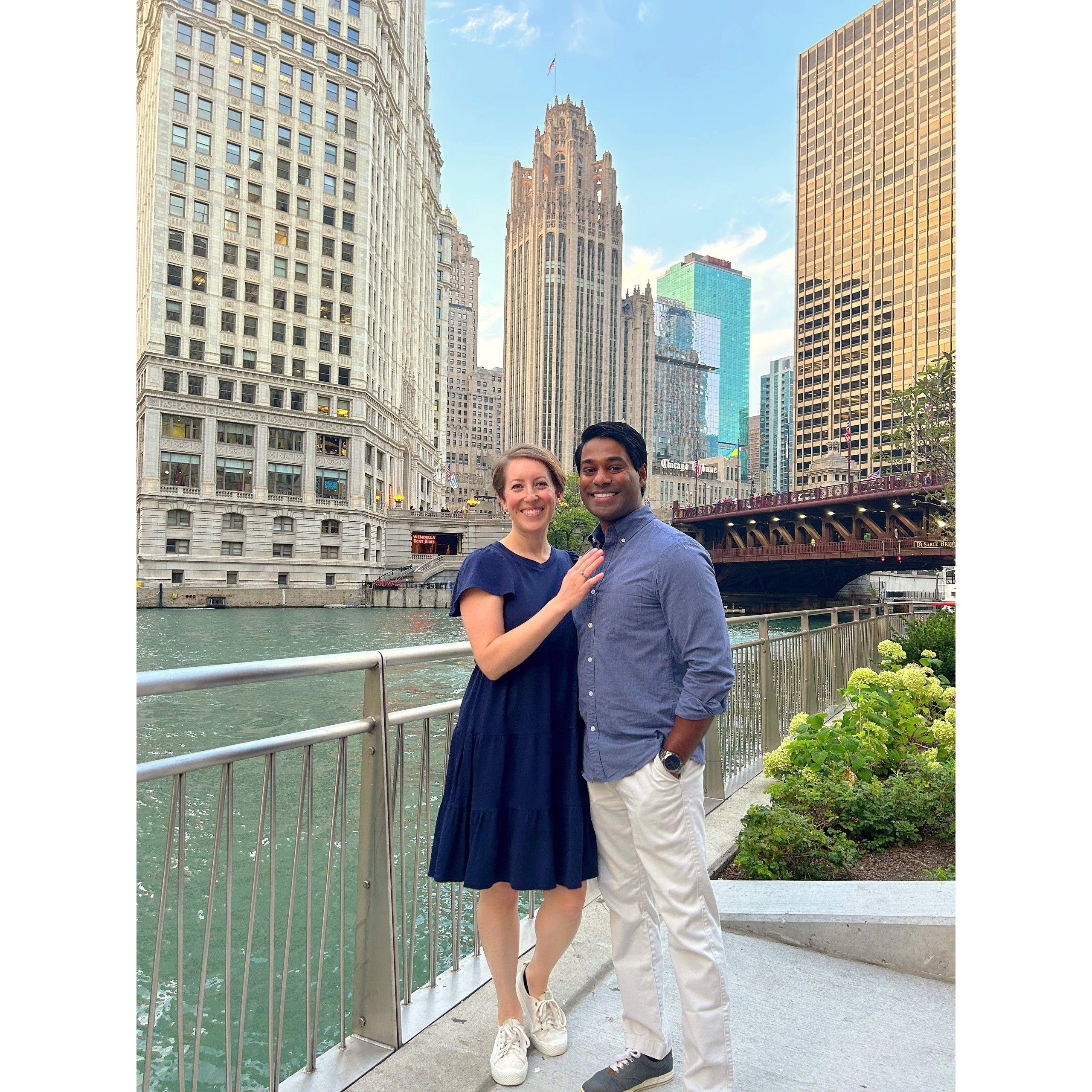 Kasey's first visit to Chicago