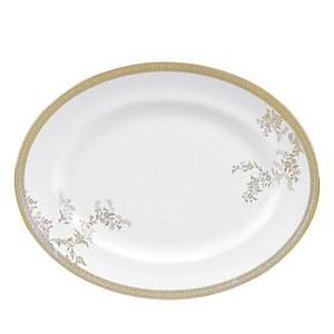 Vera Wang for Wedgwood "Vera Lace" Gold Oval Platter