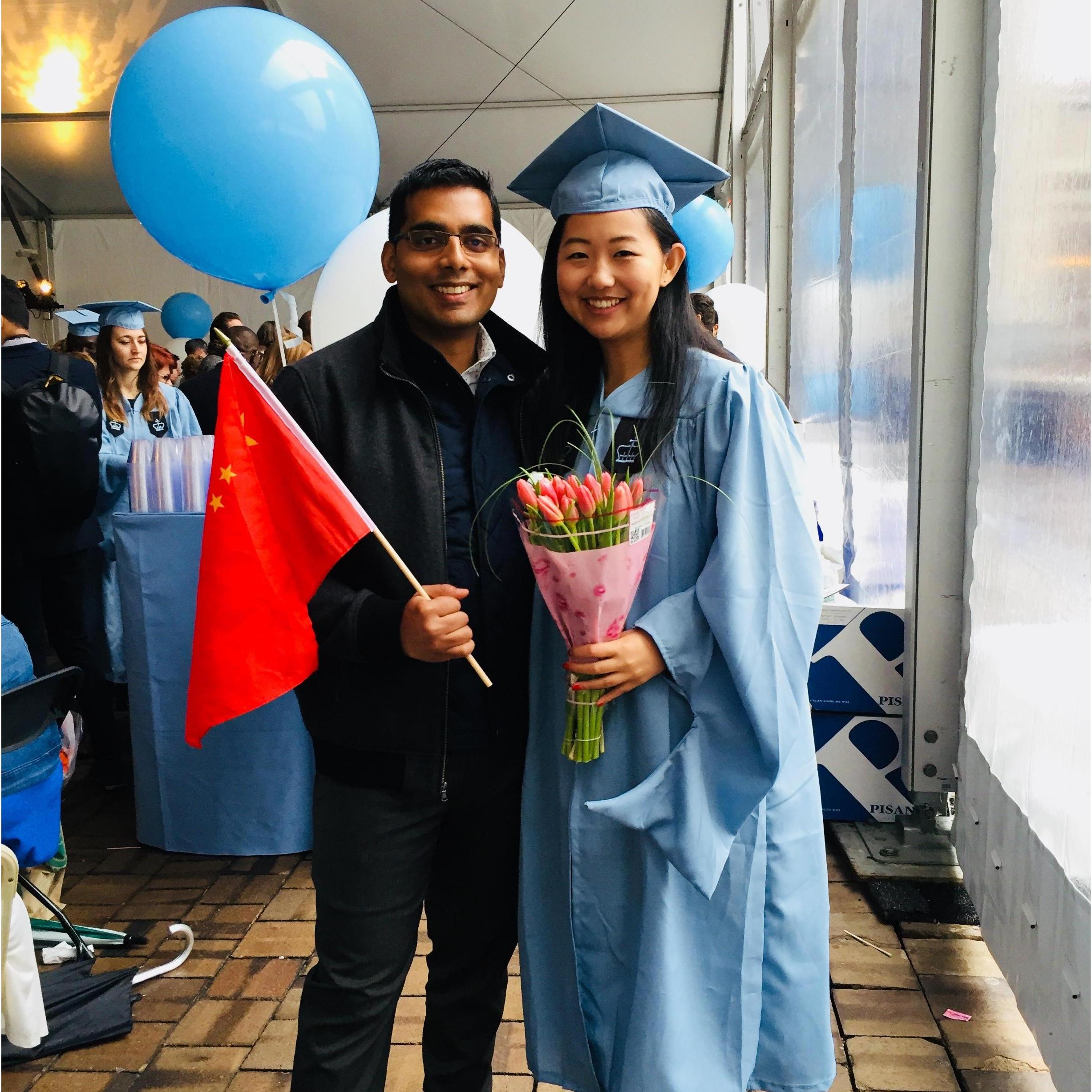 Yunwen's graduation at Columbia!