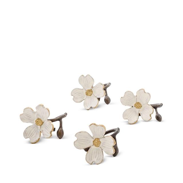Michael Aram Dogwood Napkin Rings, Set of 4