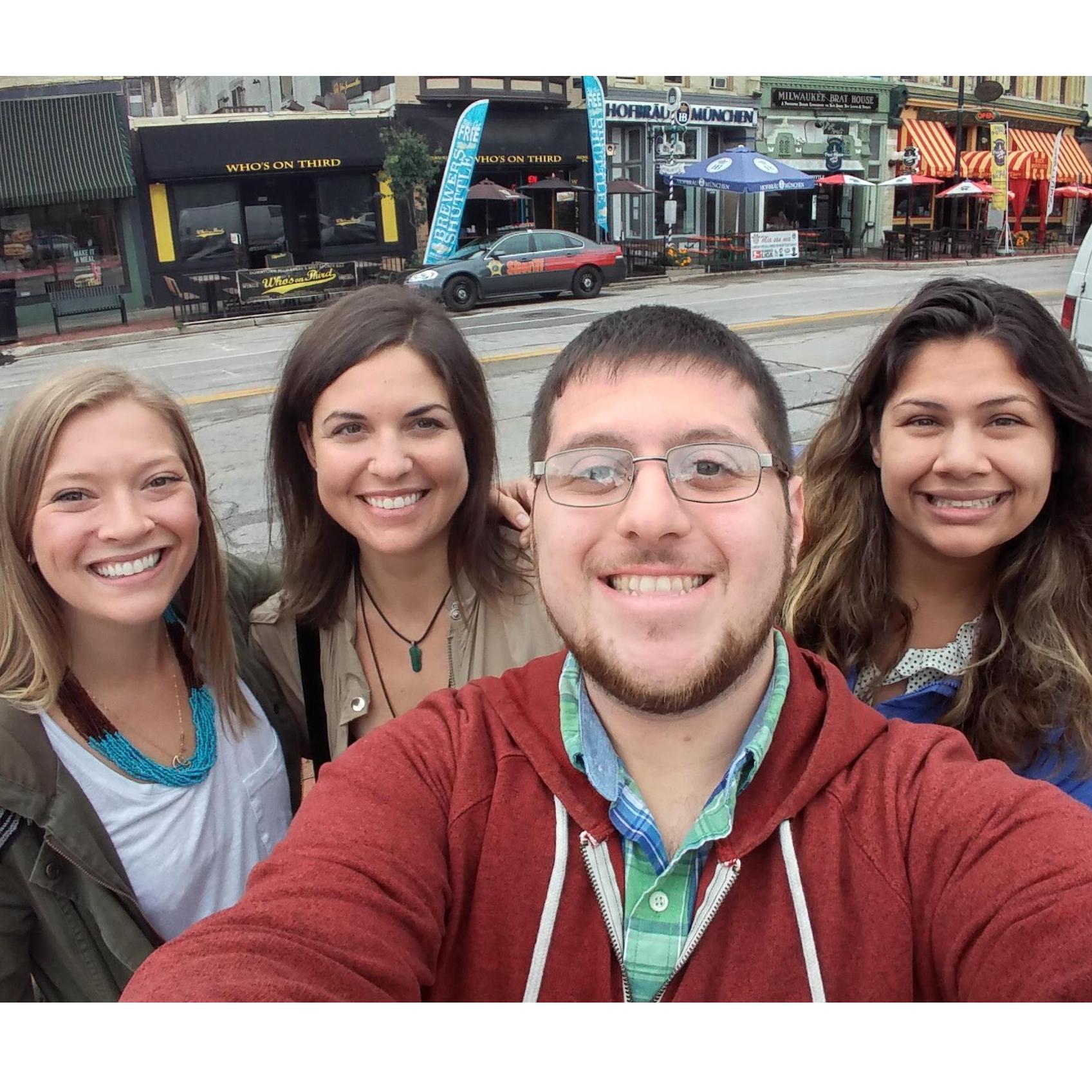 Hangin' with Sara Zakem & Carley St. Clair aka CSC before Kyle and Amanda's Wedding!