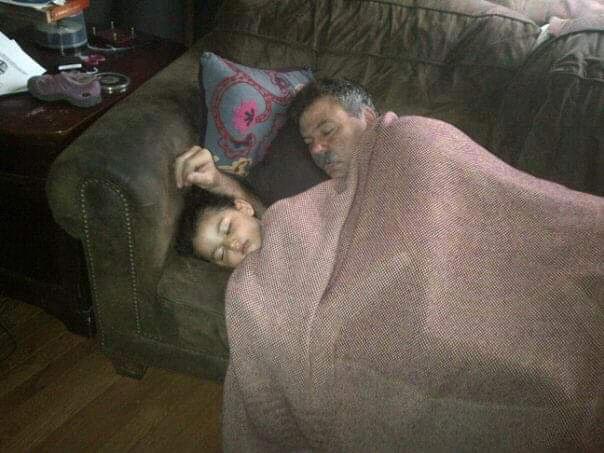 Margot and Joe taking a little nap.