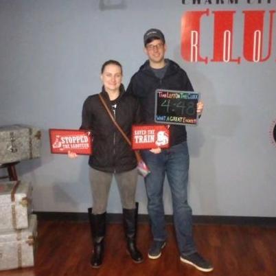 One of our favorite things to do together....escape rooms.