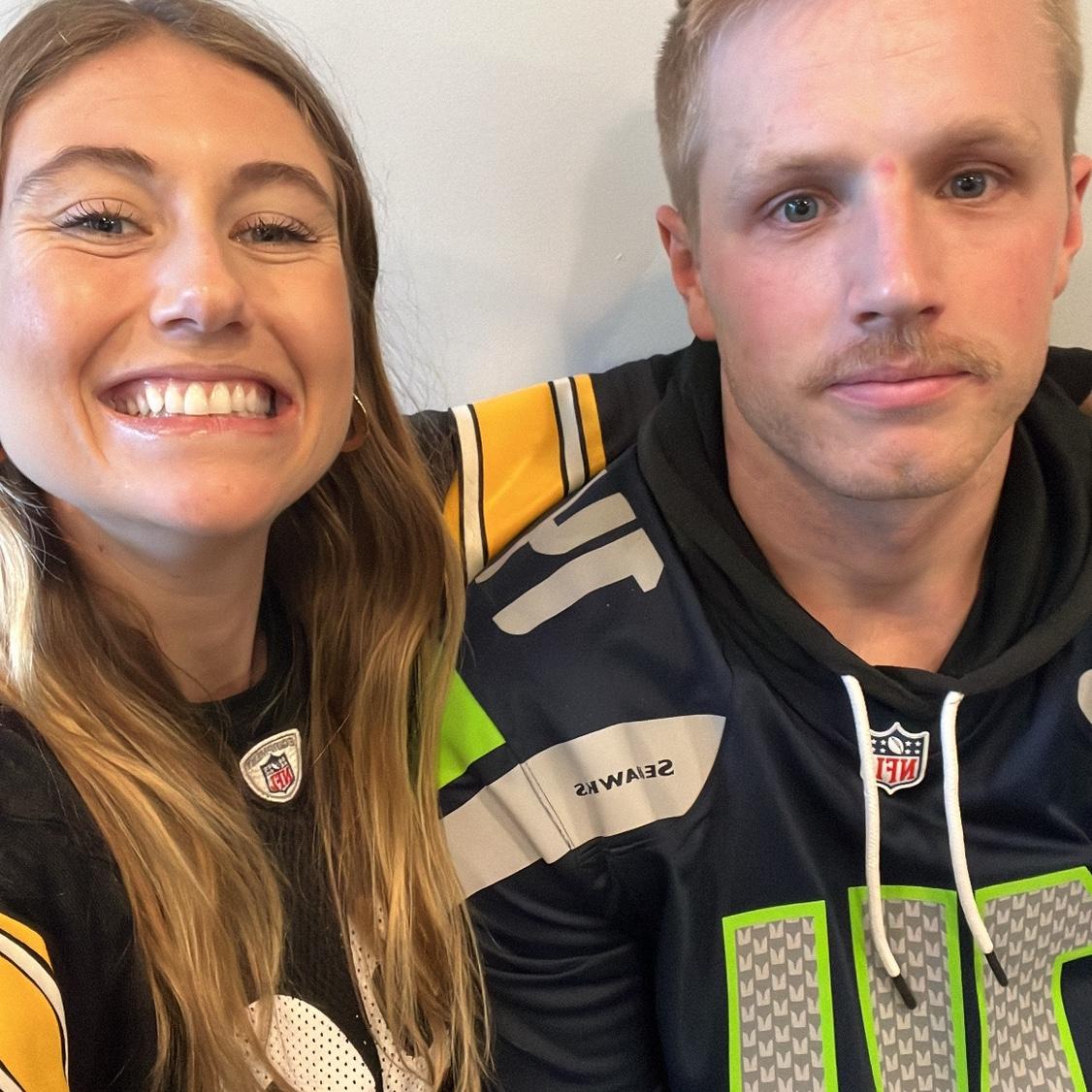 Watching the Steelers beat the Seahawks