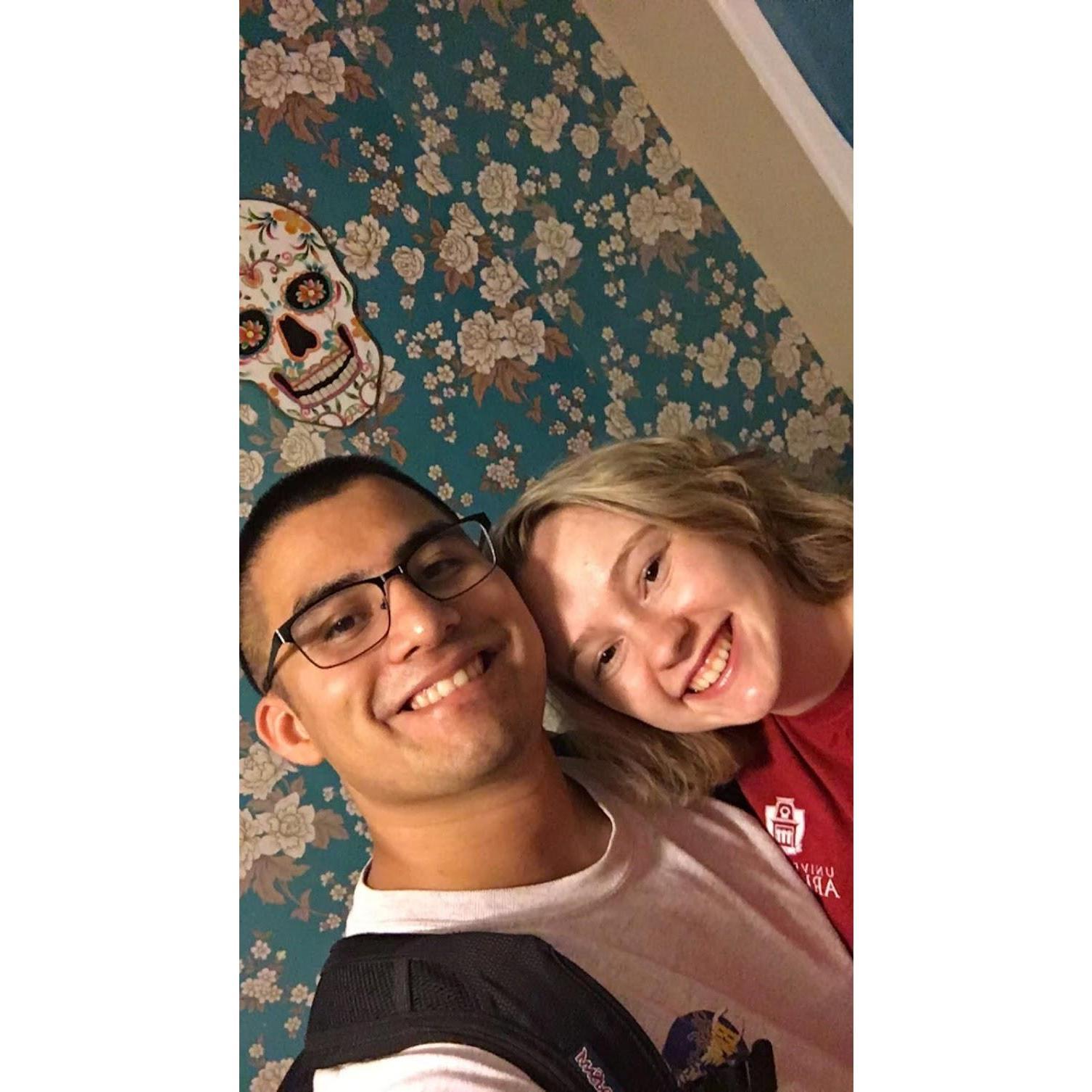 Our first vacation together in St. Louis.