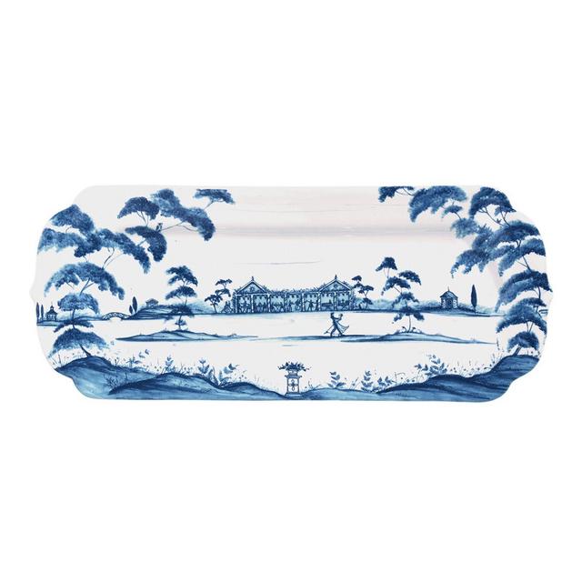 Juliska Country Estate Delft Blue Hostess Tray Garden Party