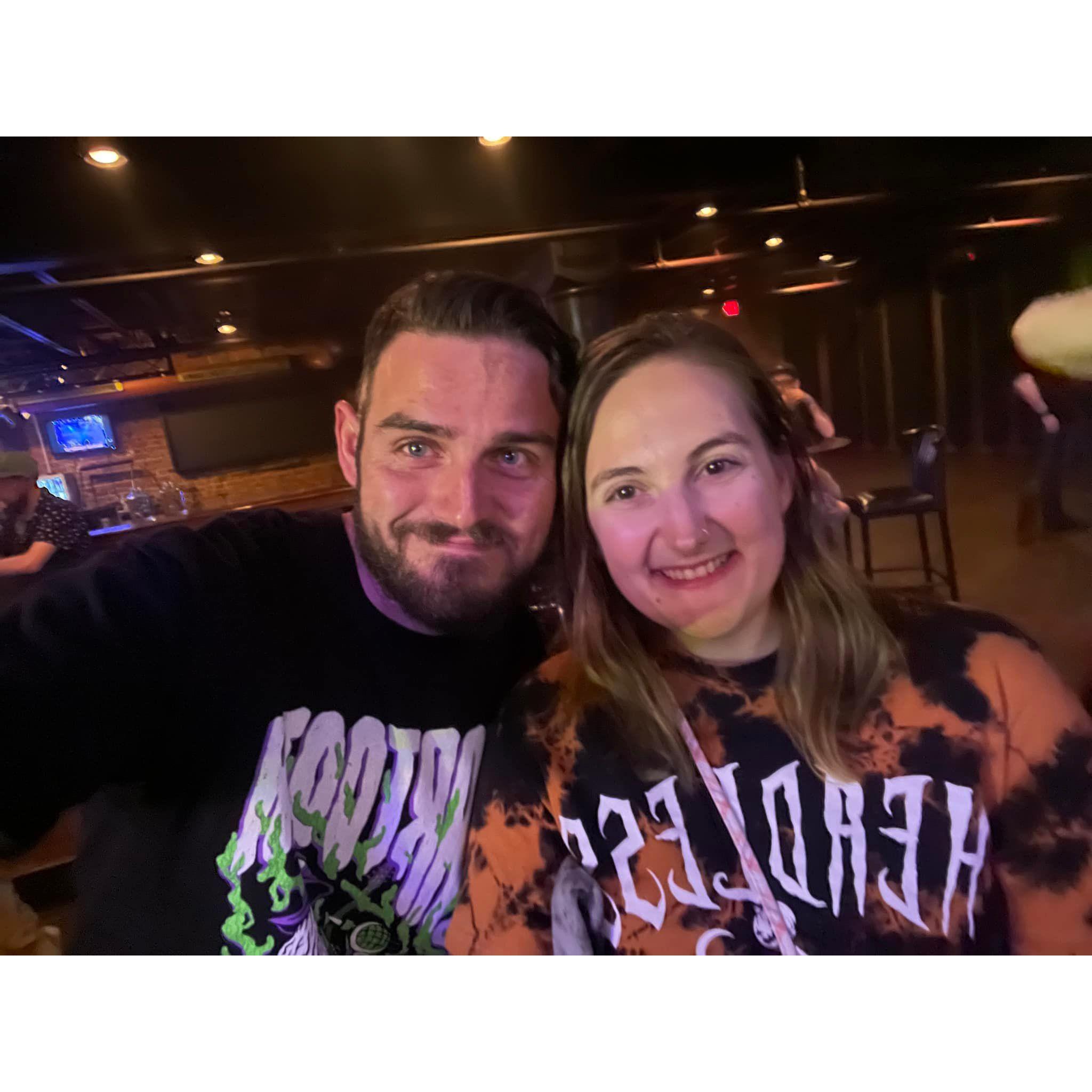 Our first concert together, with many more to come.