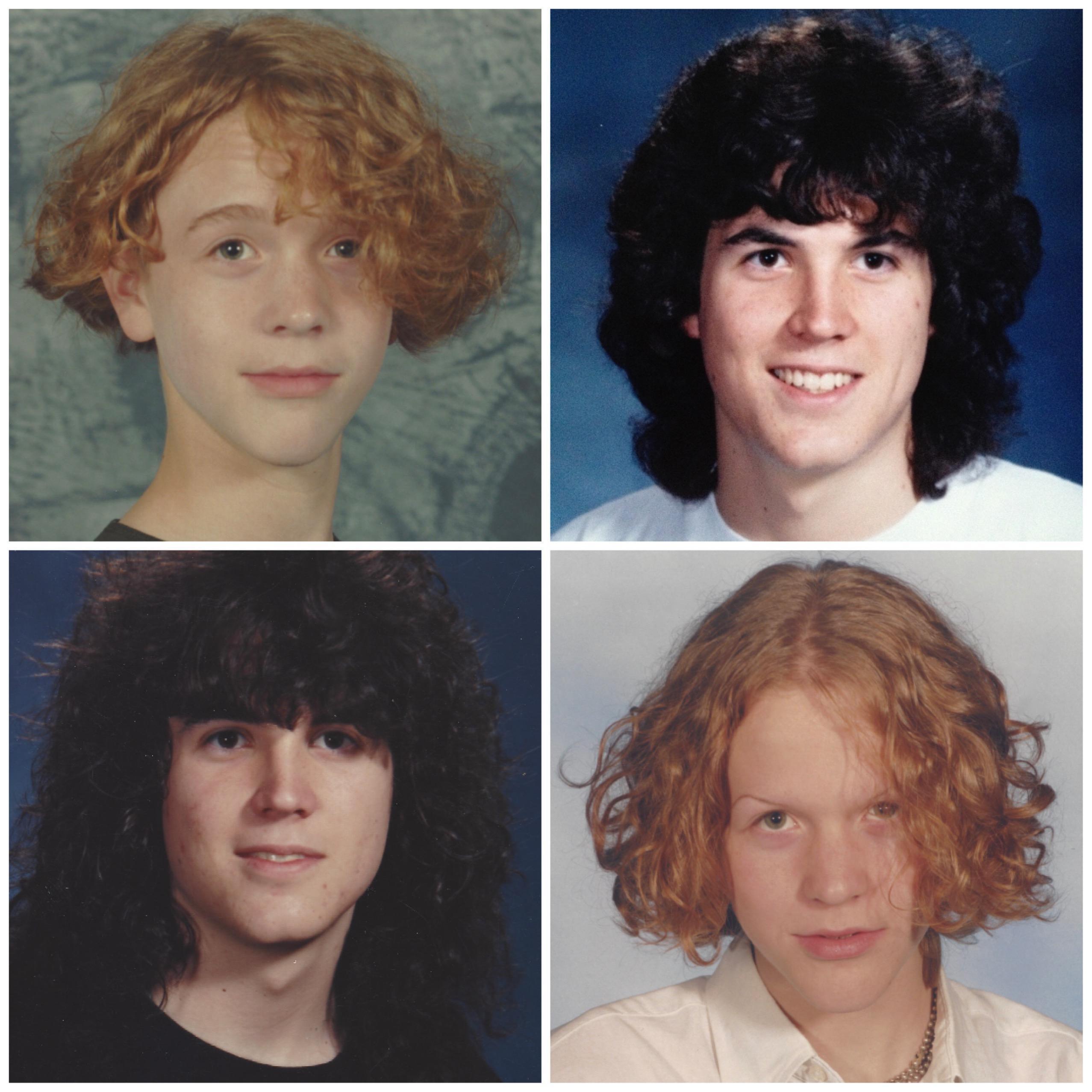 In our teen years, we both eschewed conventional modes of grooming and attire.