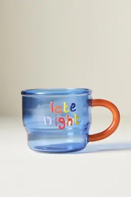Love Notes Glass Espresso Cup