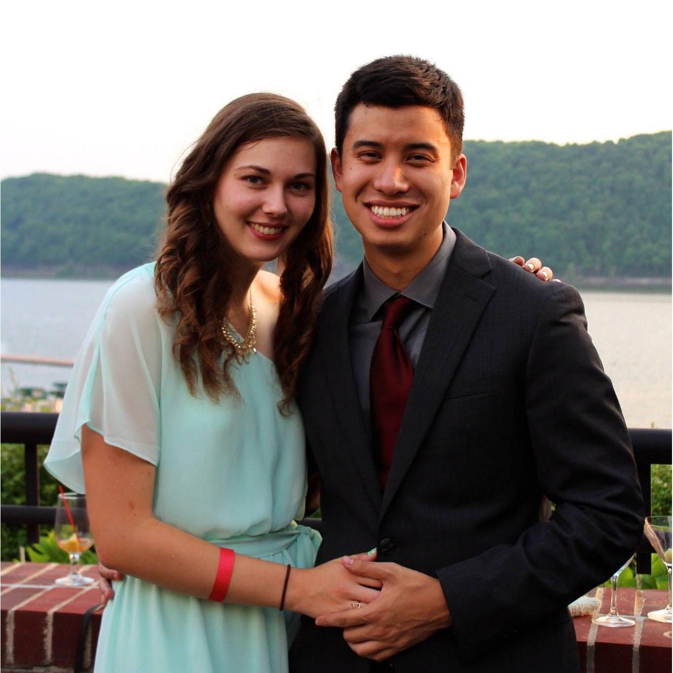 First official photo together at Vassar Senior Formal!