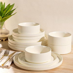 Ceramic Dinnerware Set- Beige