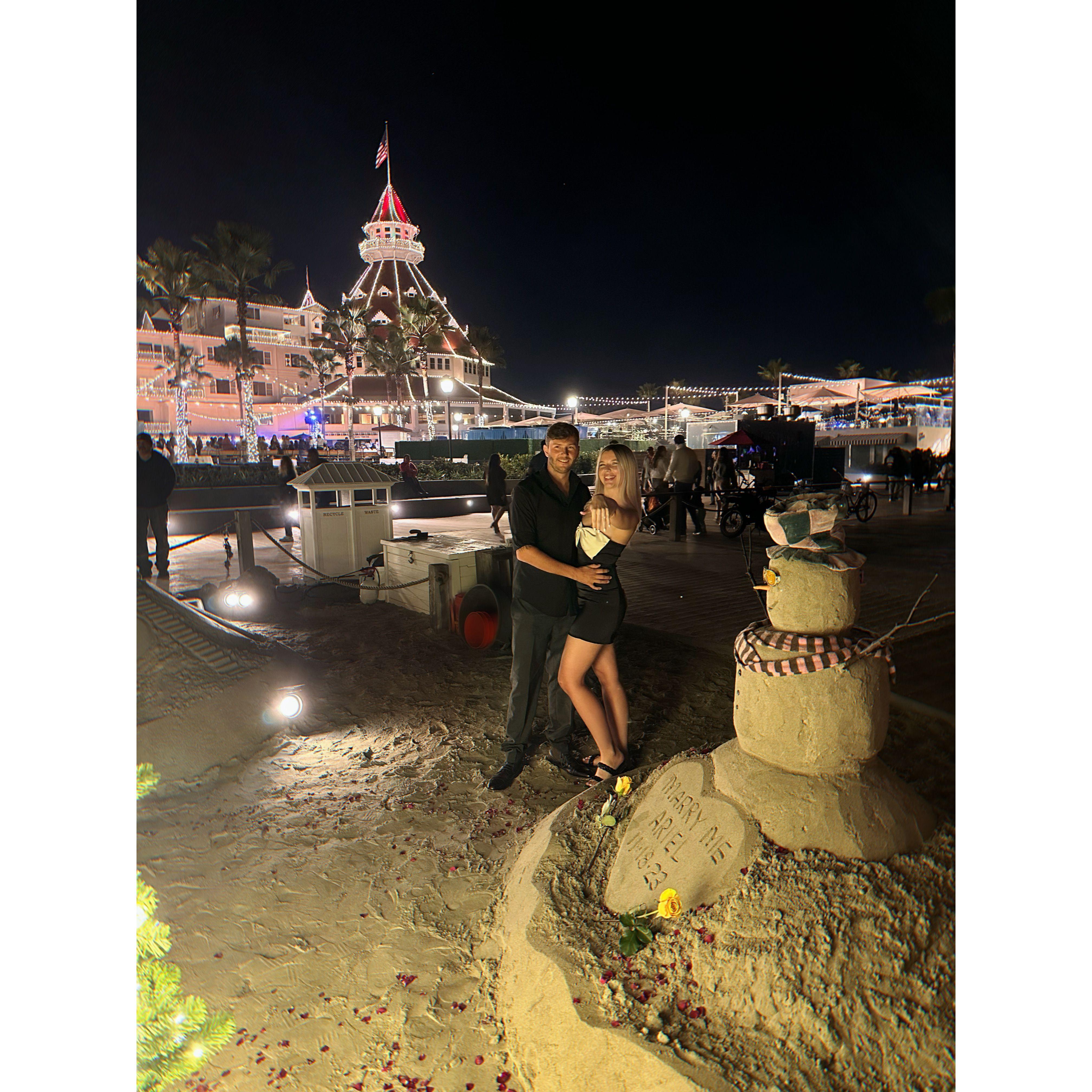 Proposal at Hotel Del Coronado 11-18-23