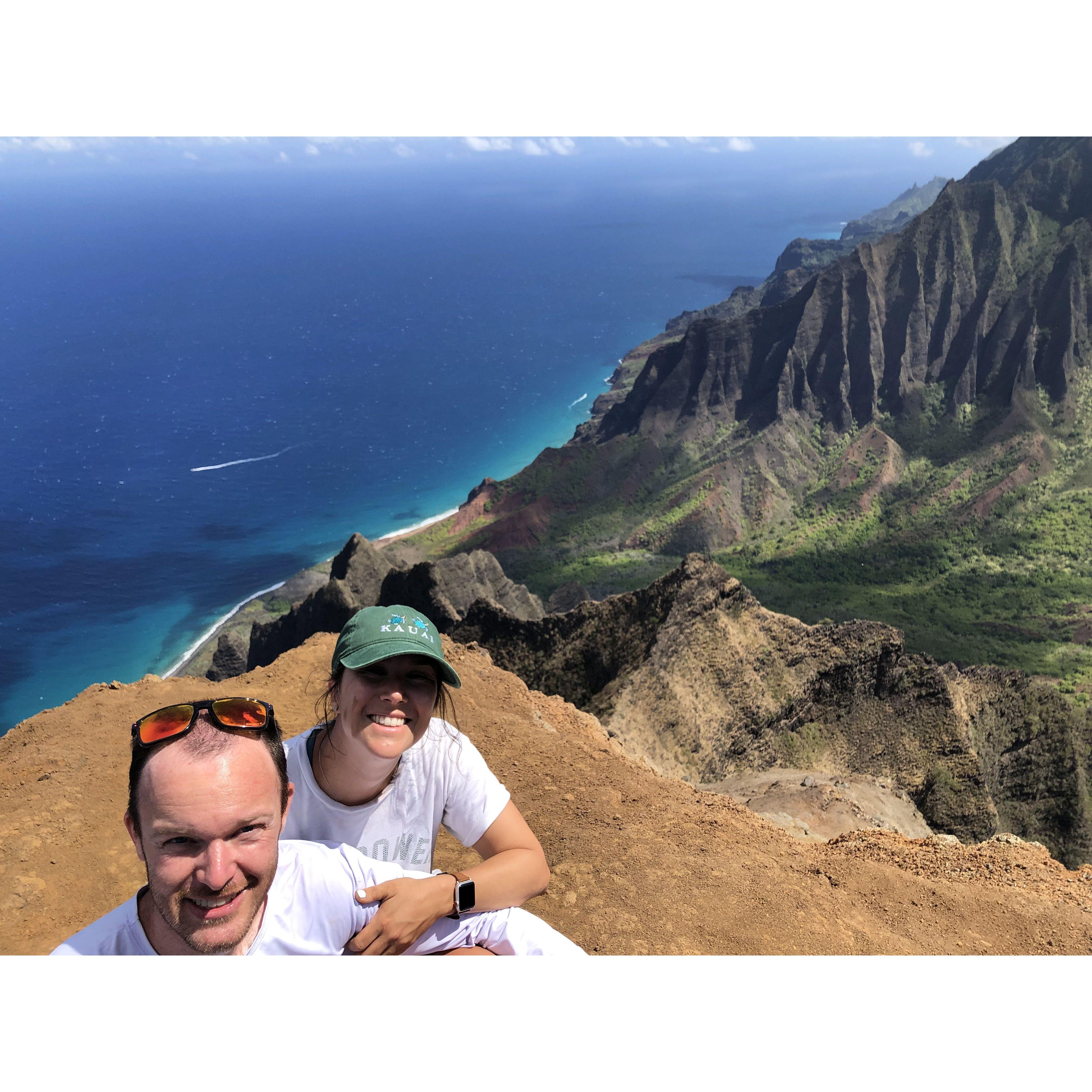 Since they loved Maui so much, they decided to visit Kauai the next year. This is one of the beautiful hikes they did on the island.