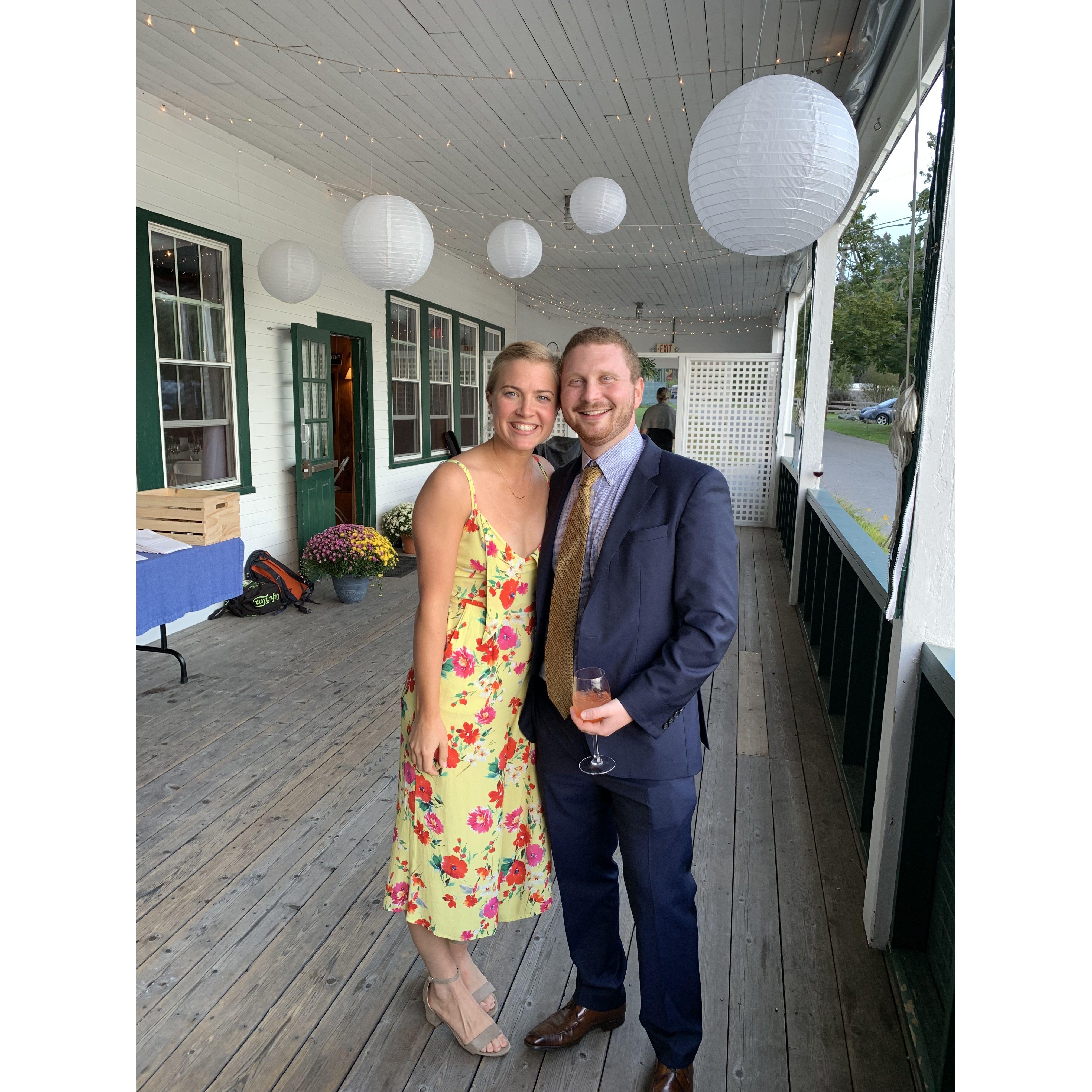 At our friends Dan and Lauren's wedding in Portland