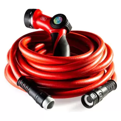 FITT FITT FLOW 1/2-in x 50-ft Medium-Duty Kink Free Hybrid Polymer Red Utility Hose