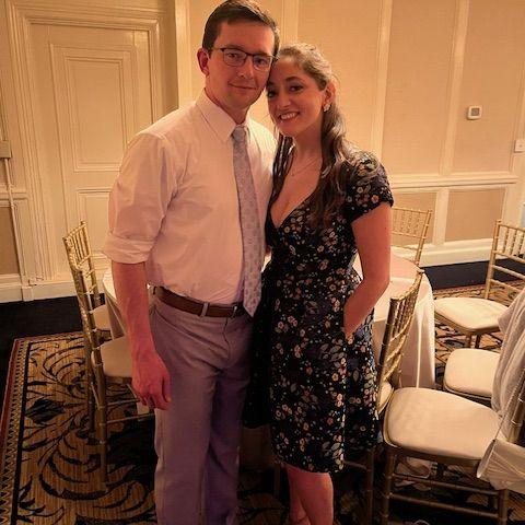 Our first wedding together.