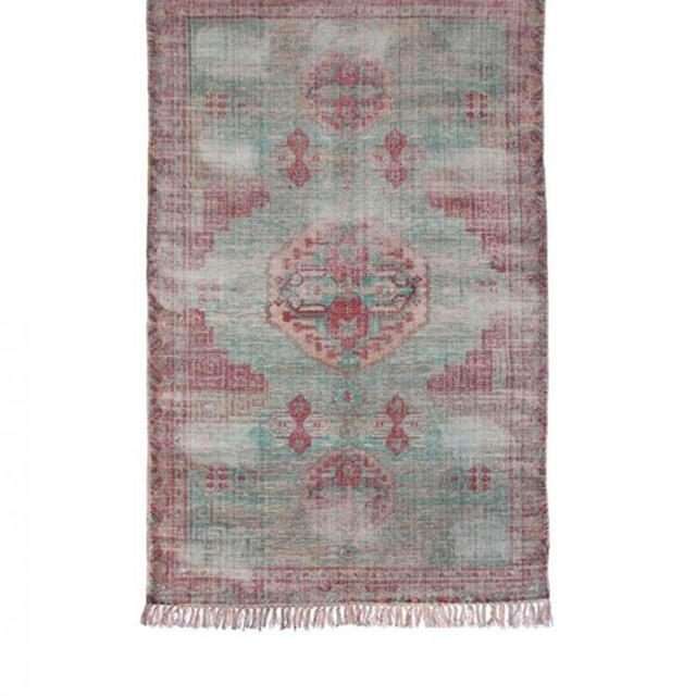Stonewashed mixed cotton rug - 180 x 280 cm