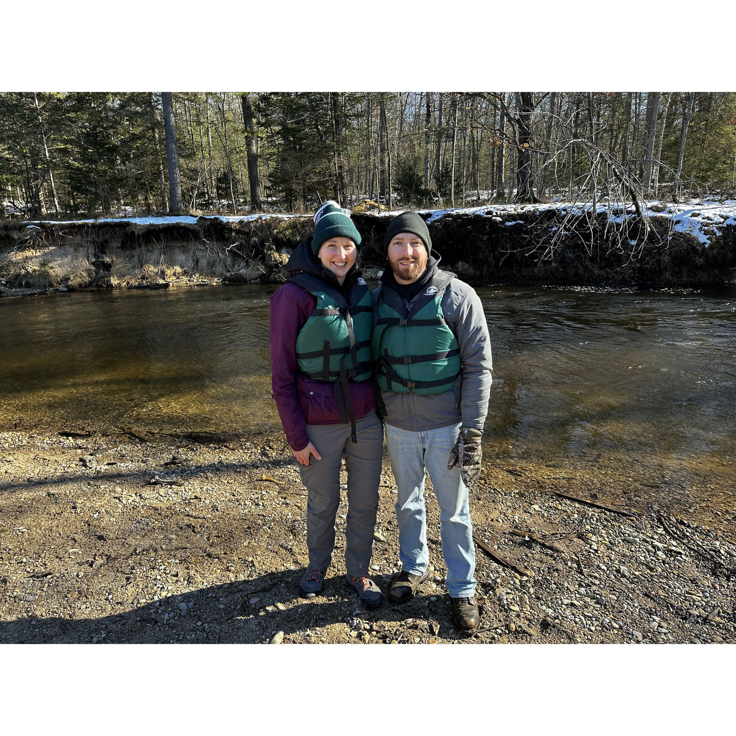 Winter rafting on the Sturgeon River