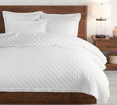 Belgian Flax Linen Diamond Quilt & Shams