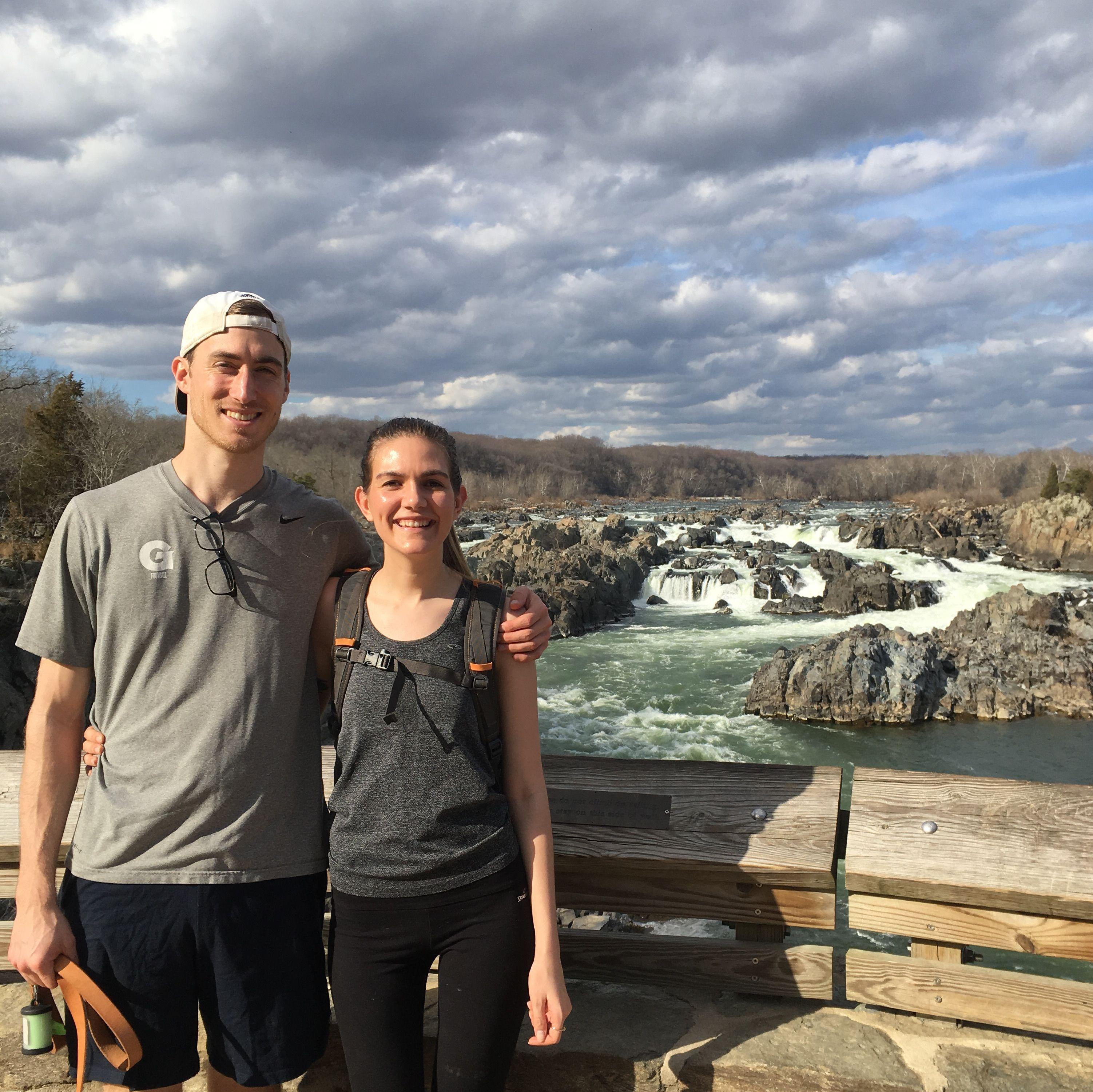 2017, hiking at Great Falls