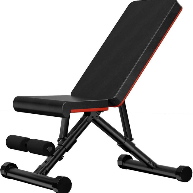 Sweetcrispy Ajustable Weight Bench for Home Gym, Foldable Workout Bench for Full Body Exercise or Strength Training, 795LBS Capacity Incline Decline Sit Up Exercise Bench Press