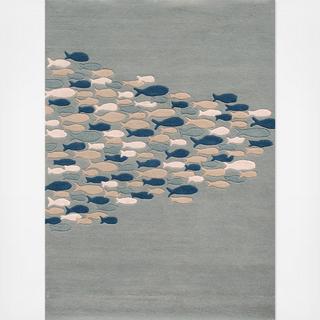 Modern Coastal Resort Rug