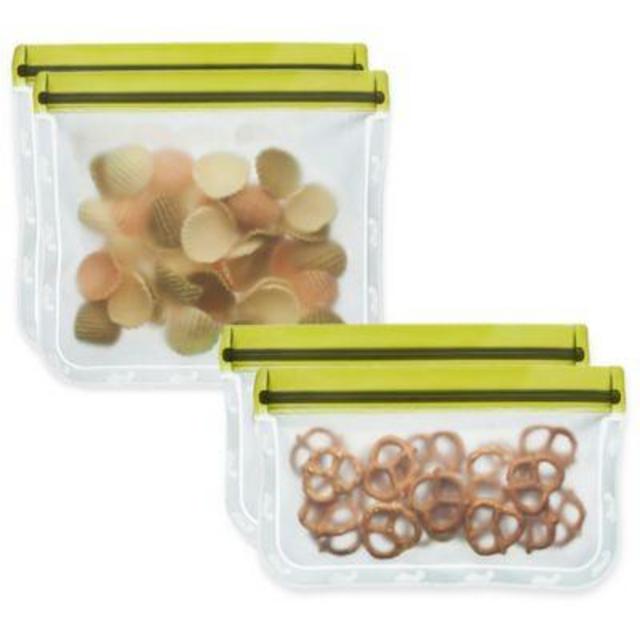 BlueAvocado® (re)zip™ 2-Piece Reusable Snack Bags in Moss