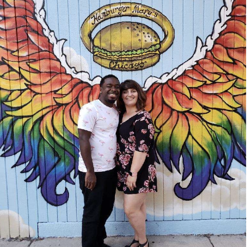 Our first night out with friends!