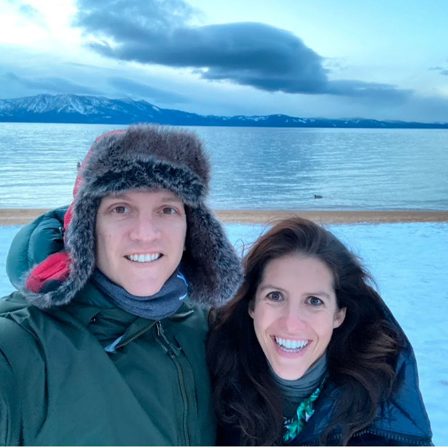 Winter walk in Lake Tahoe