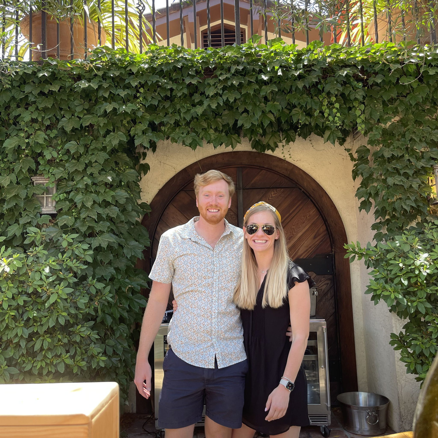 At one of our favorite vineyards in Napa!