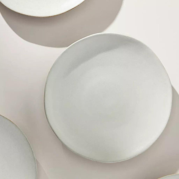 The Jasper Portuguese Stoneware Dinner Plates, Set of 4 - White, Standard, Set Of 4