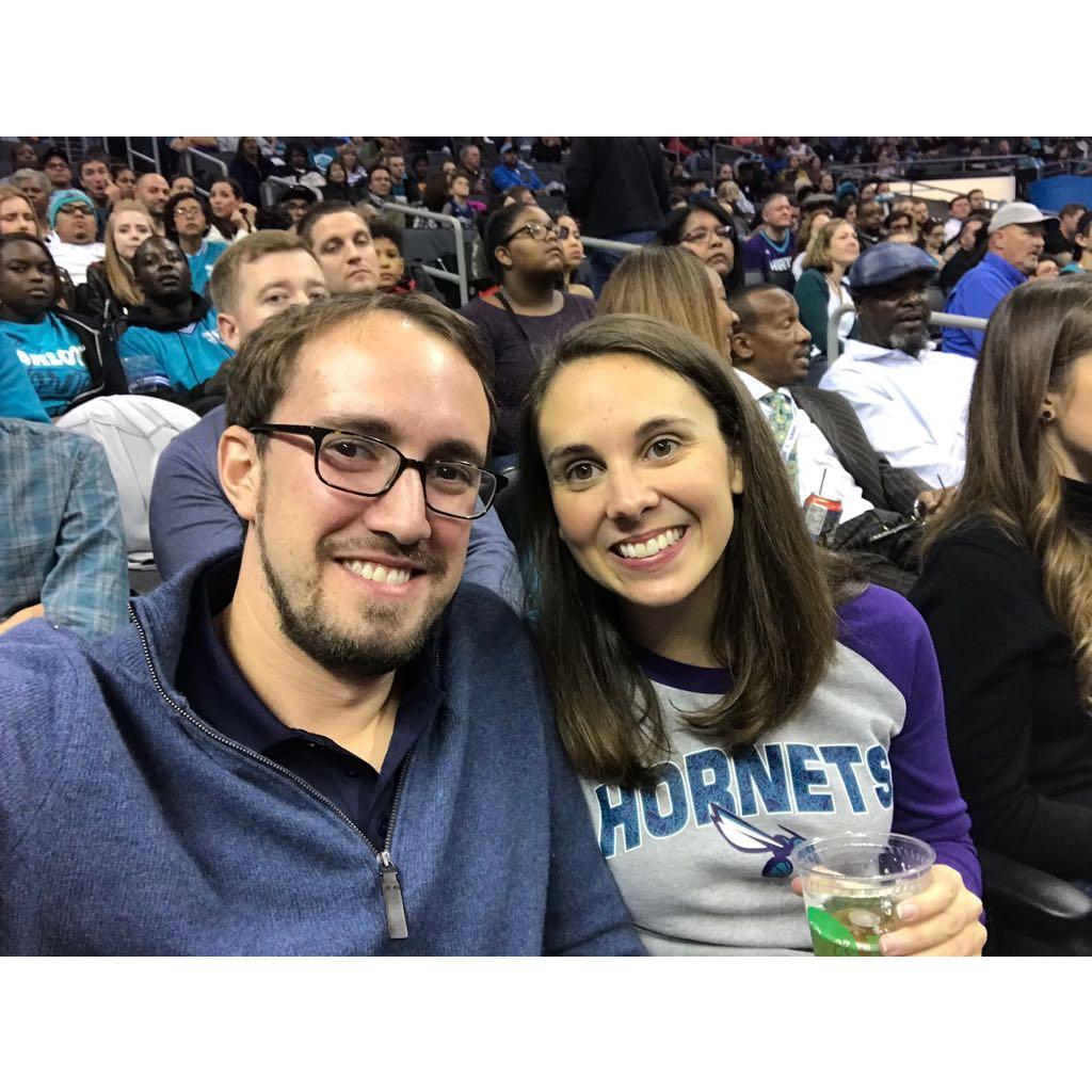 Fun night cheering on the Hornets!