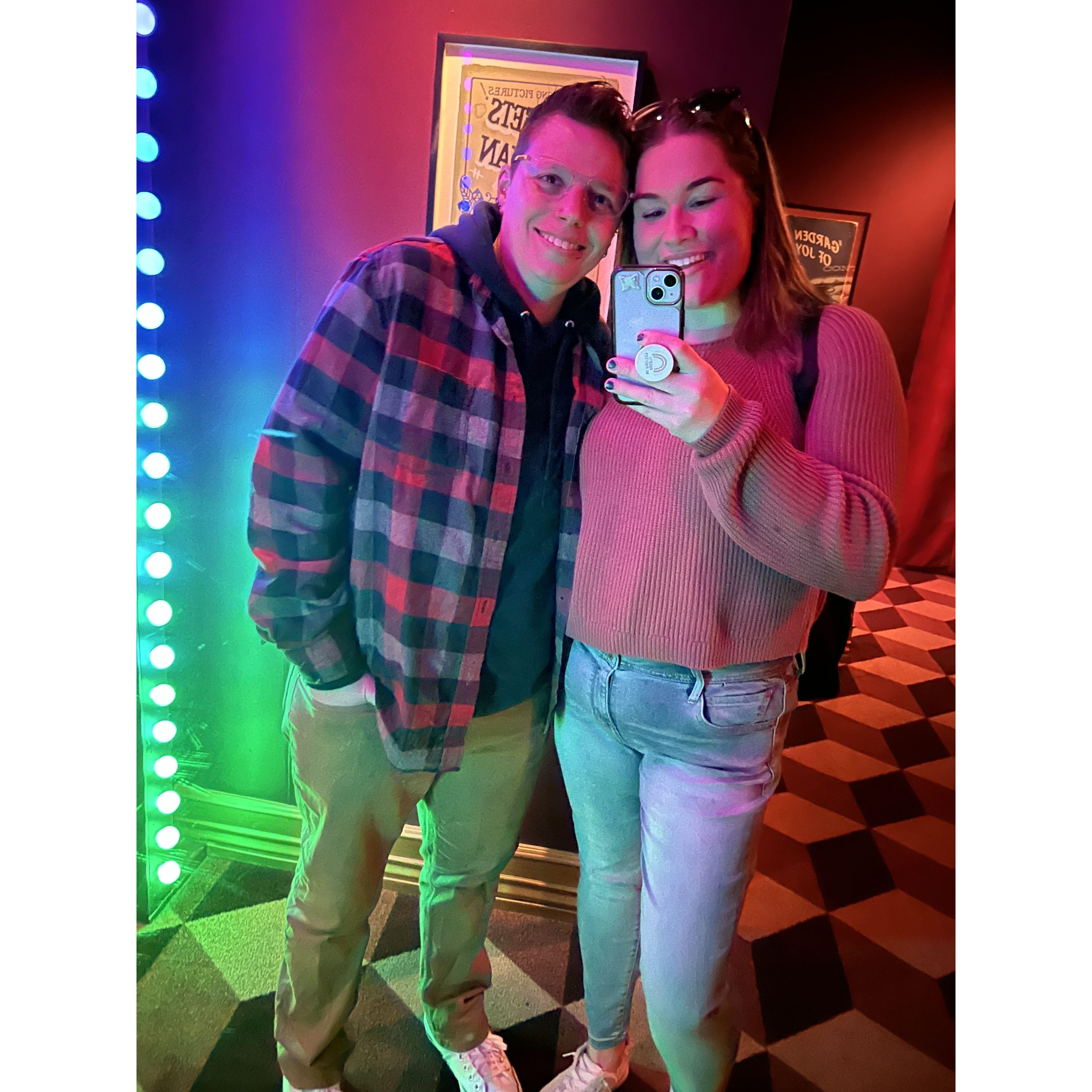Date night in the city where we fake got married.