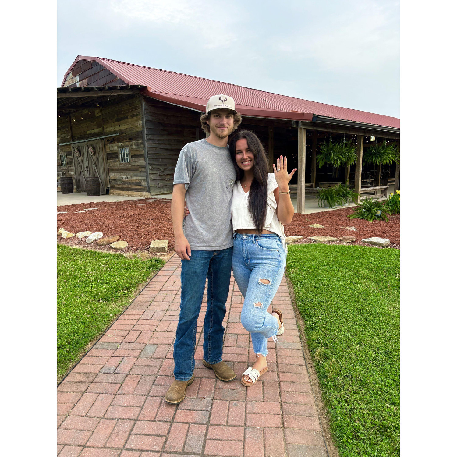 The day we said yes to our beautiful venue! We can't wait for y'all to see it too! June 2025