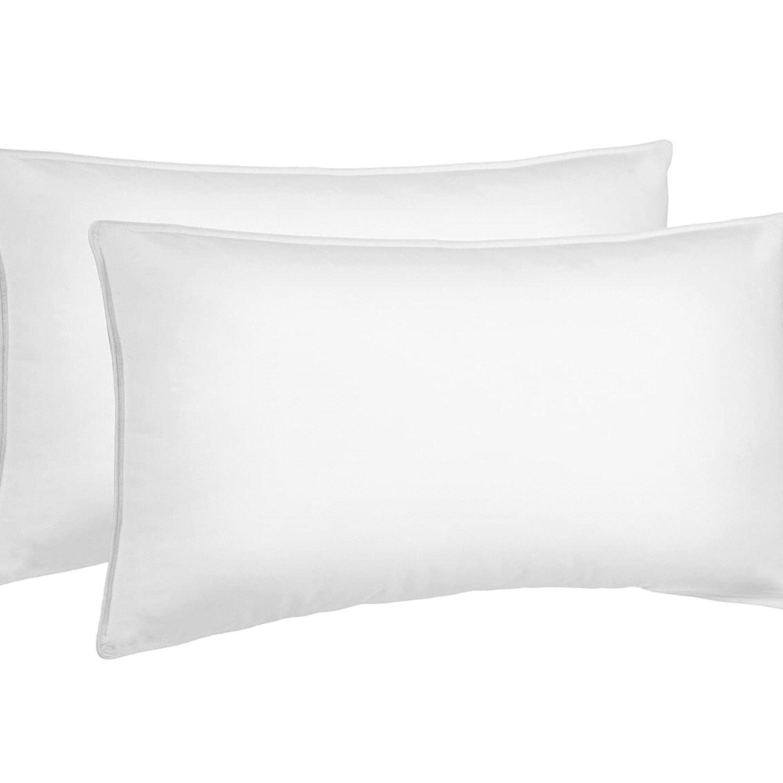 AmazonBasics Down Alternative Bed Pillows - 2-Pack, Soft Density, King