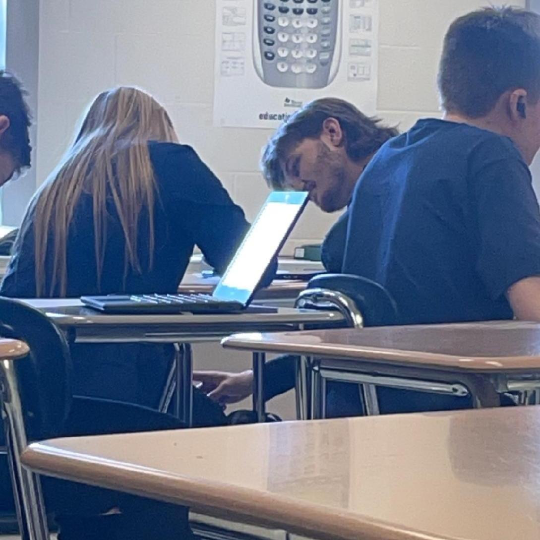 First picture taken by a friend in math class
