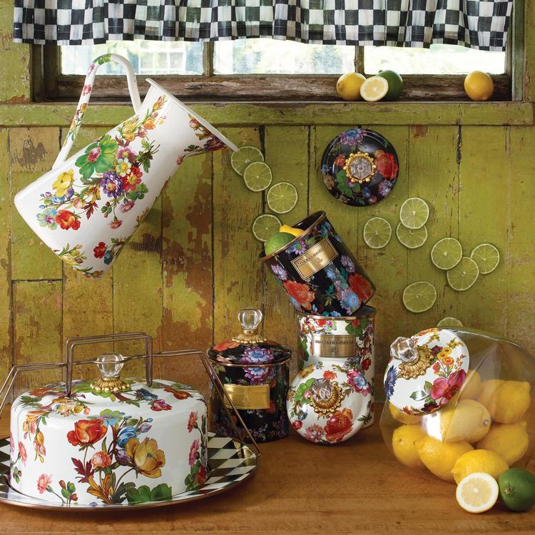 MacKenzie-Childs, Flower Market Enamel Canister | Zola