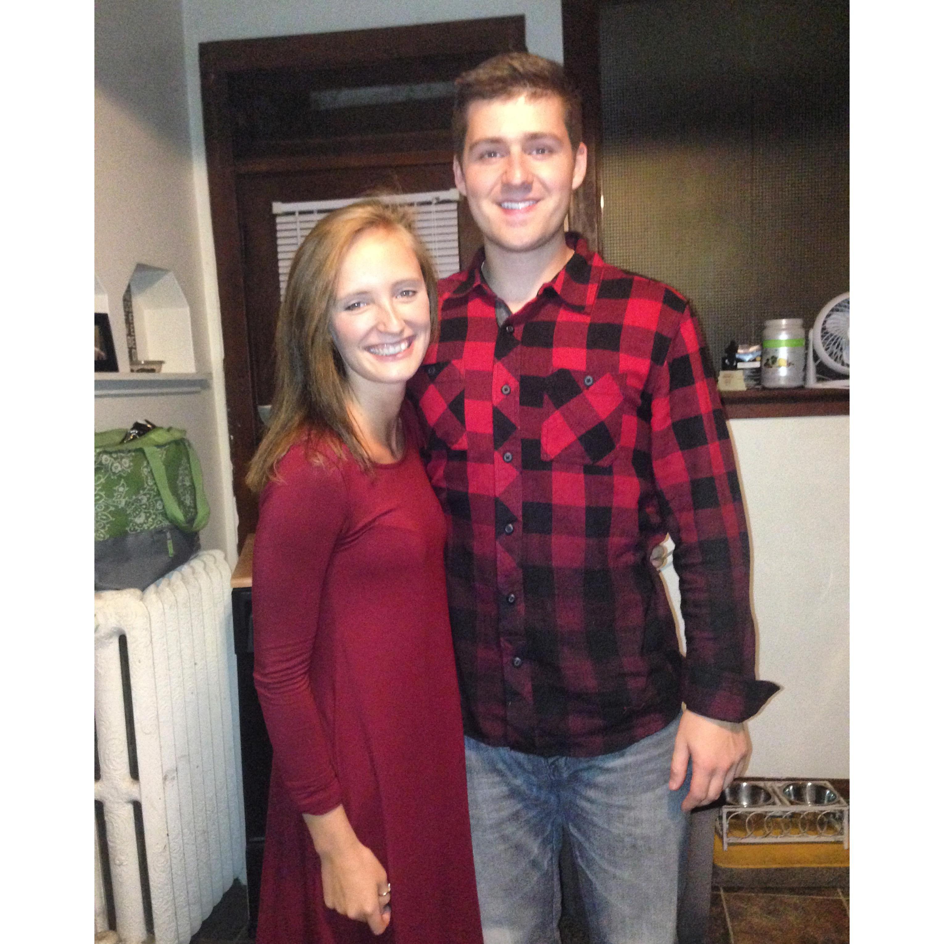One of our first photos of us in our first year of dating in 2014.