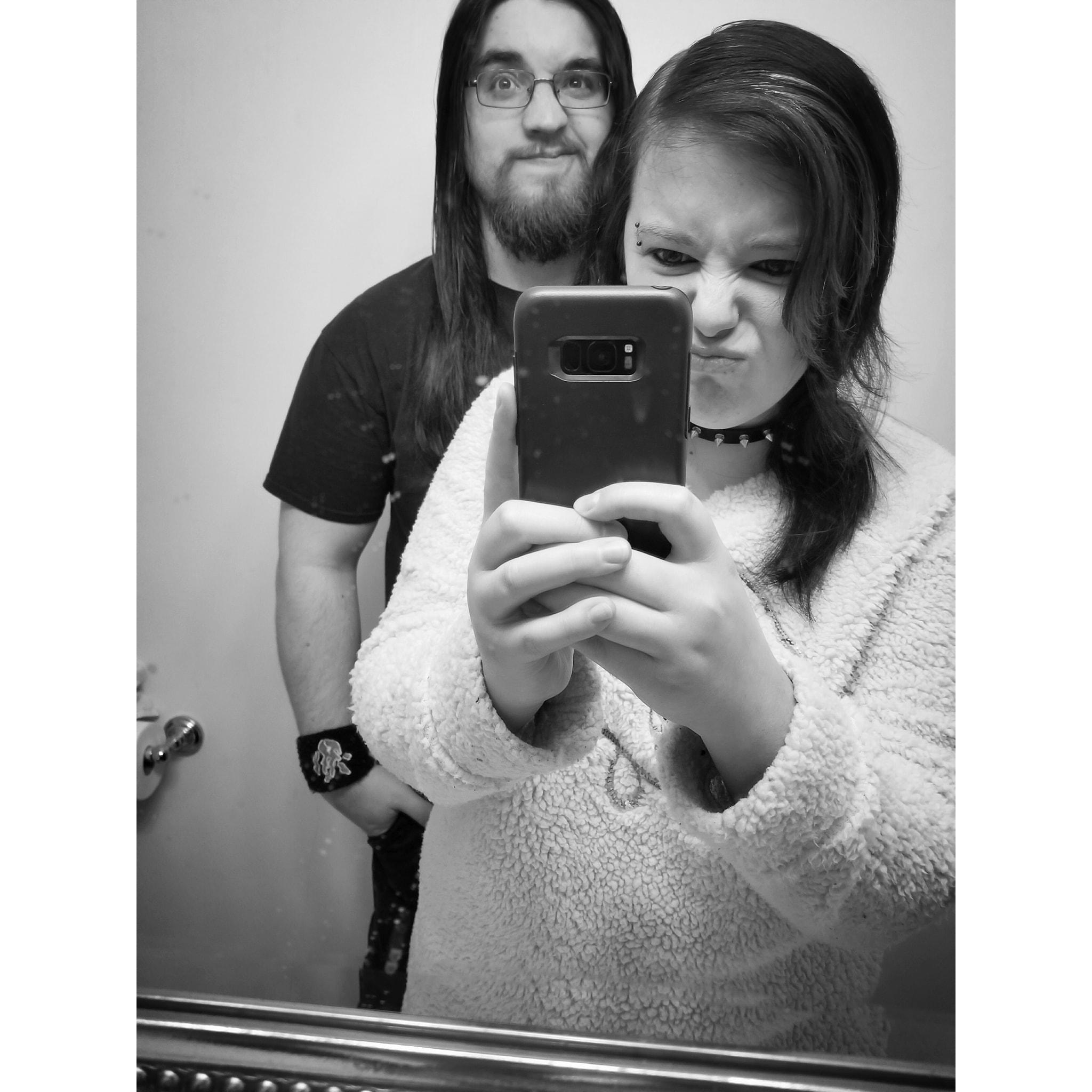 Our first New Year's together. 🖤