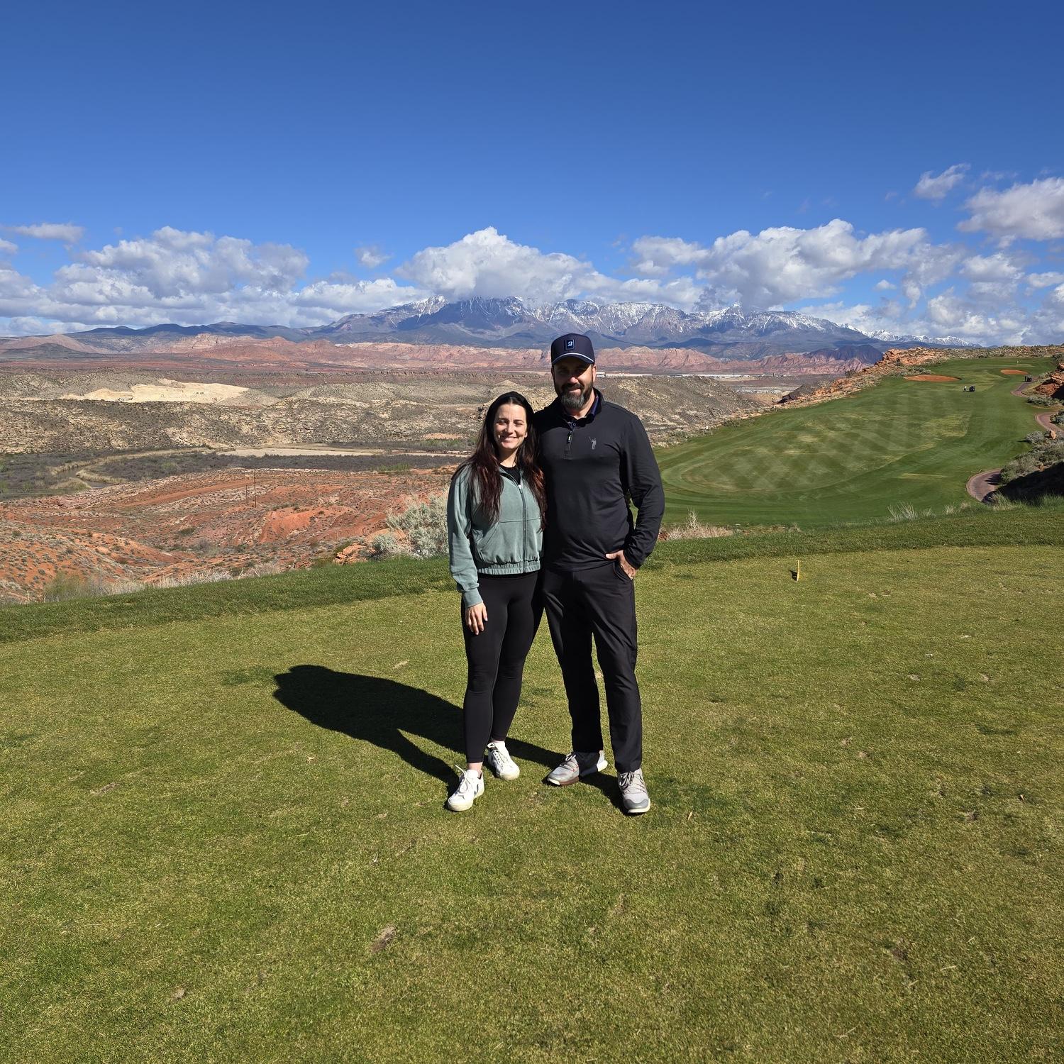 And he talked me into joining the last half of the course in St. George.