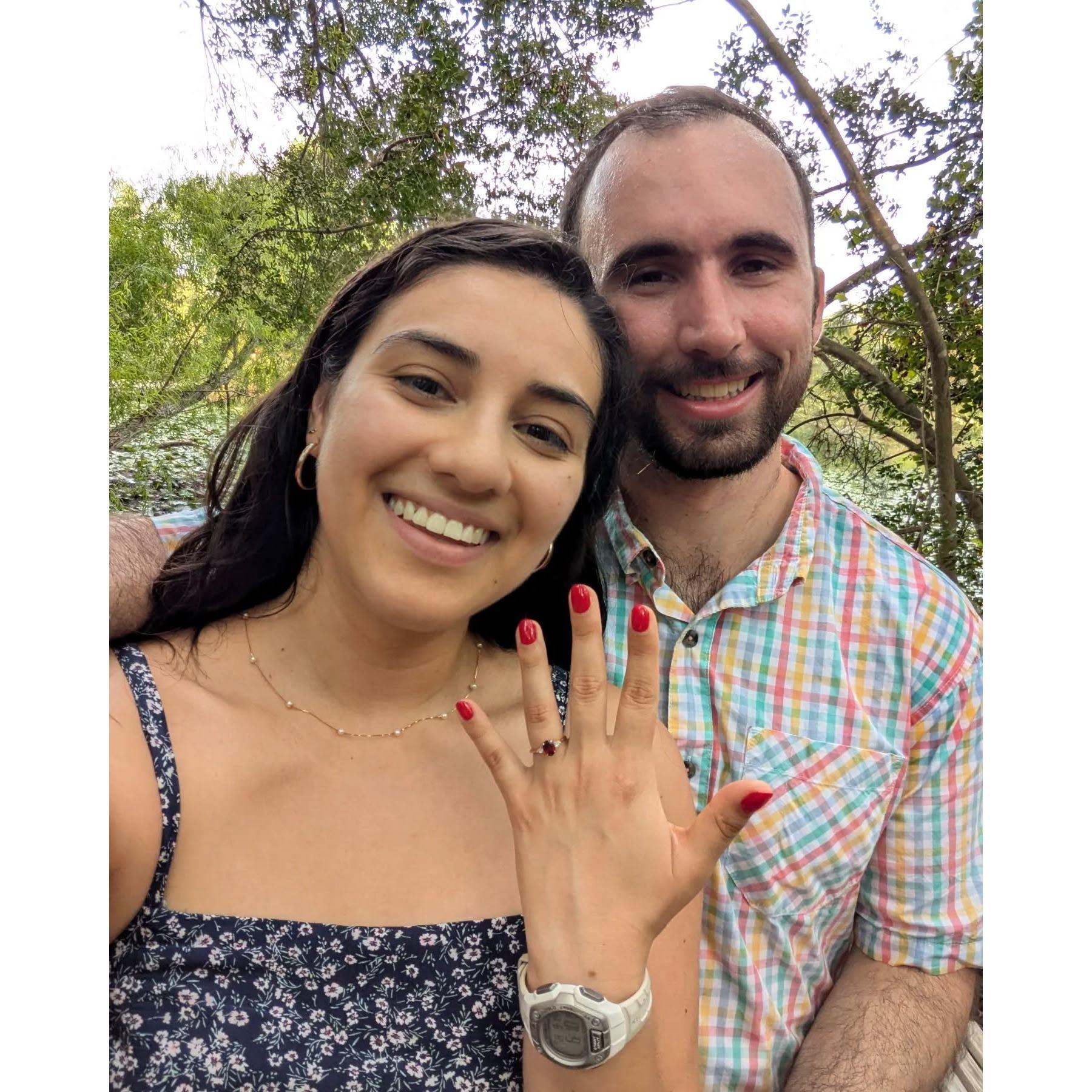 The day we got engaged!
