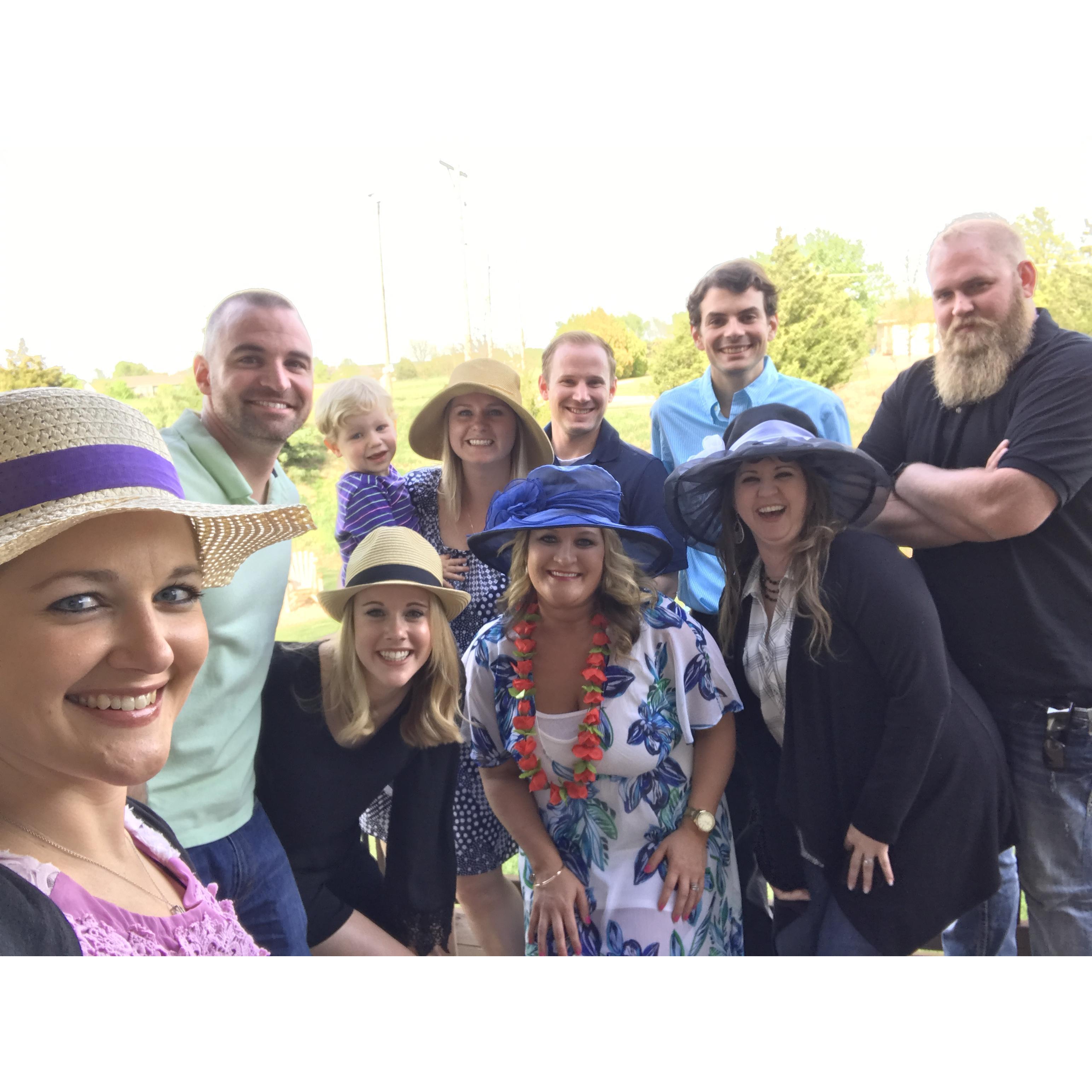 May 2018 - Wichita, Kansas - Kentucky Derby Party with our lovable friends