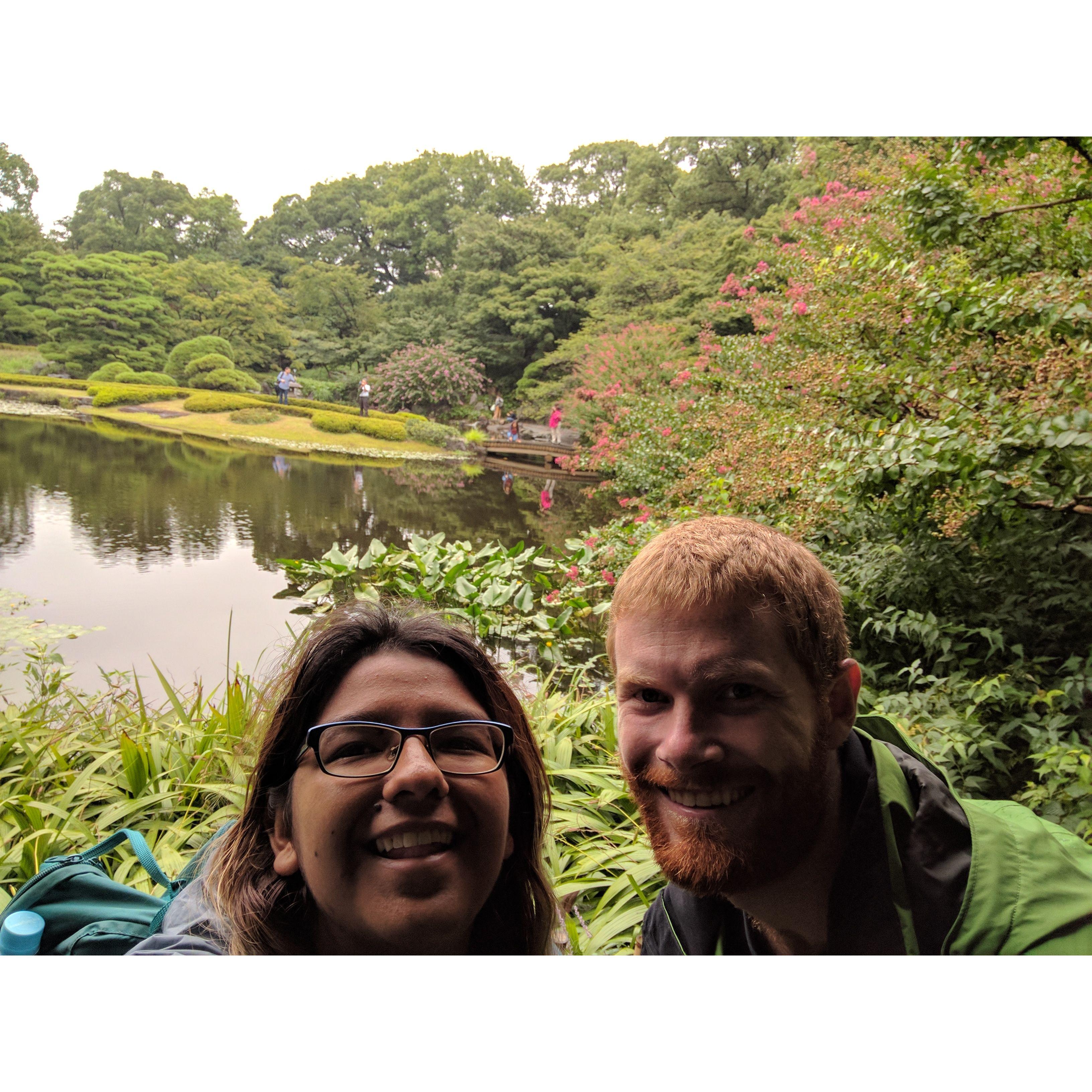 Sam & Rocio in Japanese Imperial Palace