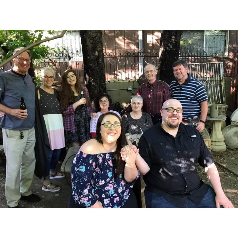 April 26, 2019!!! Jerrod's family with the new future Mr. and Mrs.!!!
