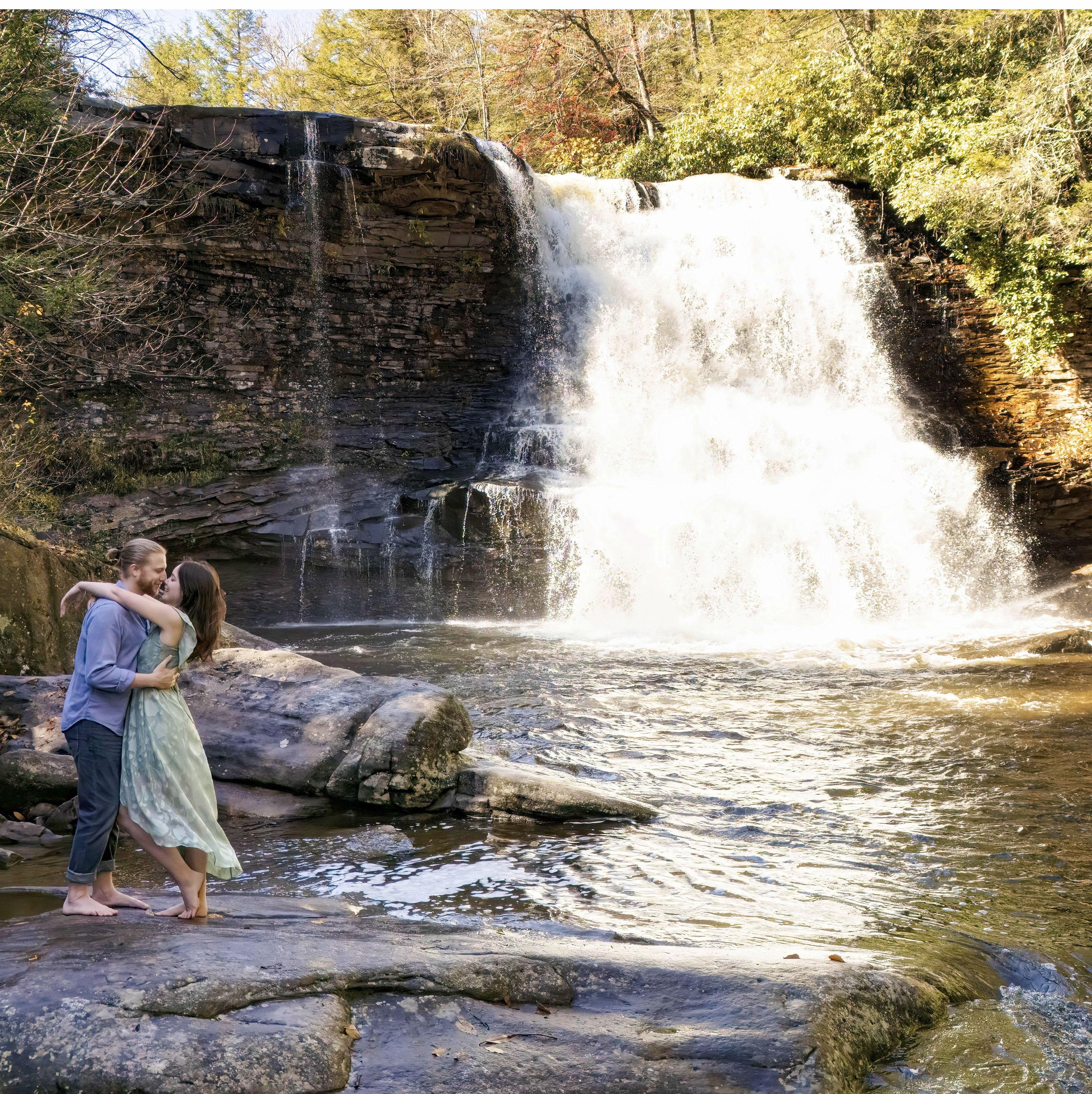 October 2023. Engagement Shoot at Swallow Falls State Park, Maryland.