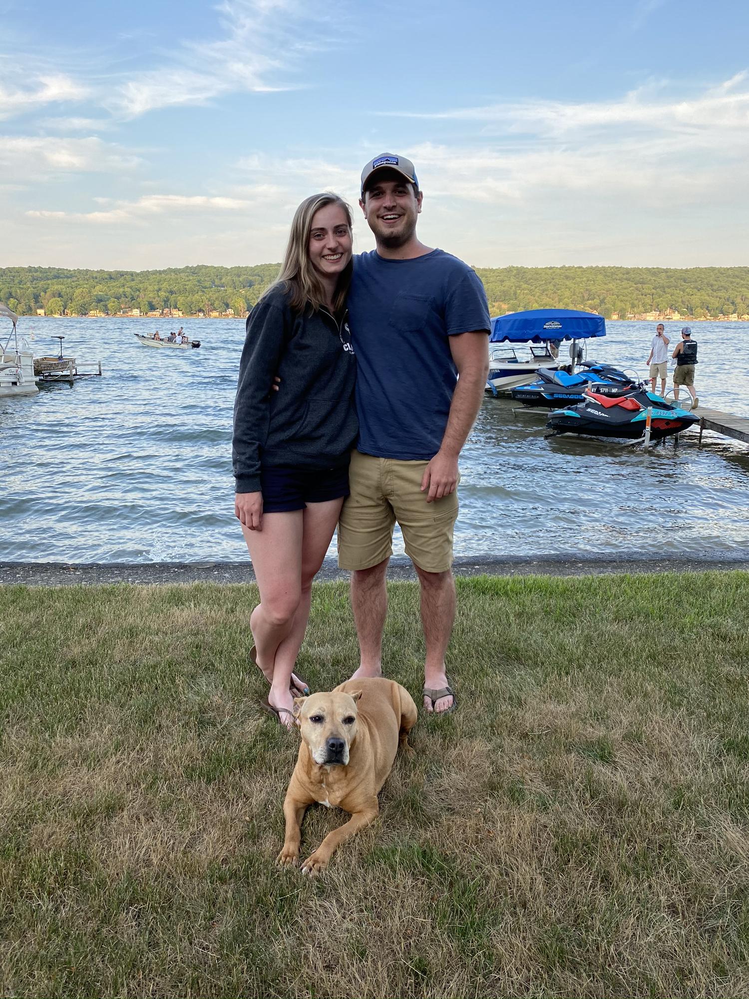 We always spend the 3rd of July at Matt's grandparents on Conesus Lake. Family photo!