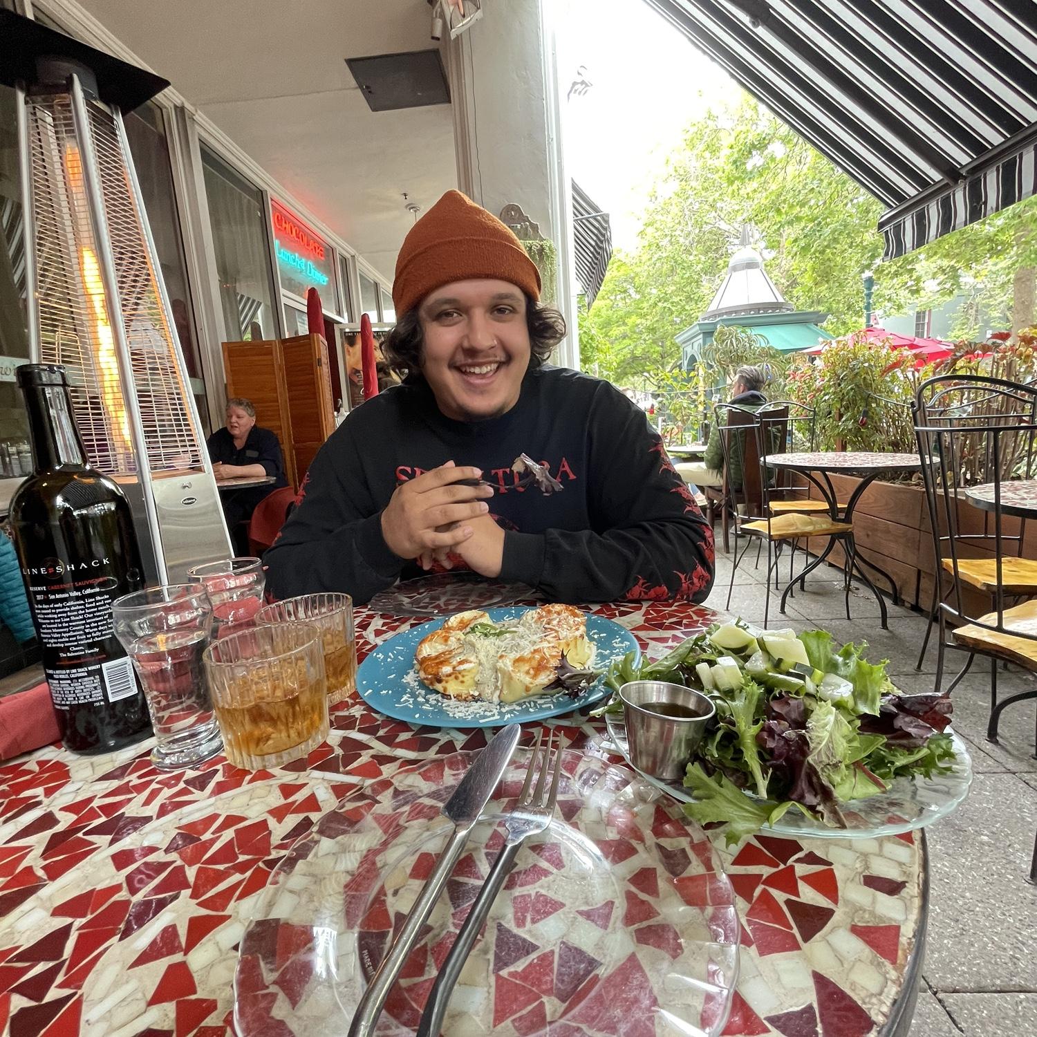 3rd anniversary date at chocolate restaurant in Santa Cruz